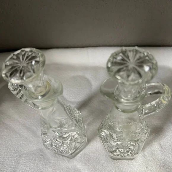 vintage Anchor Hocking Star of David oil or vinegar cruet. - Picture 2 of 6